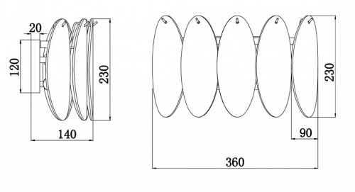 Накладной светильник Freya Demure FR5189WL-02BS в Нижнем Новгороде фото 2