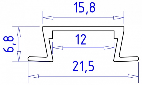 Профиль встраиваемый Ambrella Light GP GP1001AL в Нижнем Новгороде фото 2