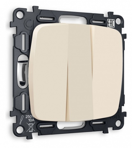 Выключатель трехклавишный без рамки Ambrella Volt OMEGA MO325010 в Нижнем Новгороде