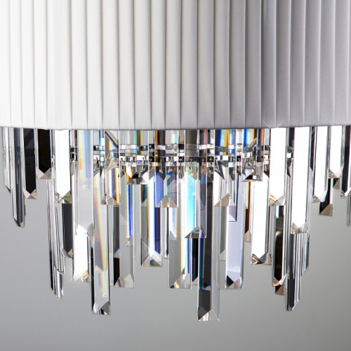 Подвесной светильник Eurosvet Amantea 10122/6 хром/прозрачный хрусталь Strotskis Smart в Нижнем Новгороде фото 3