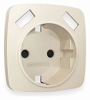 Накладка для розетки с заземлением и со шторками и 2хUSB type A Ambrella Volt OMEGA OP3290 в Нижнем Новгороде