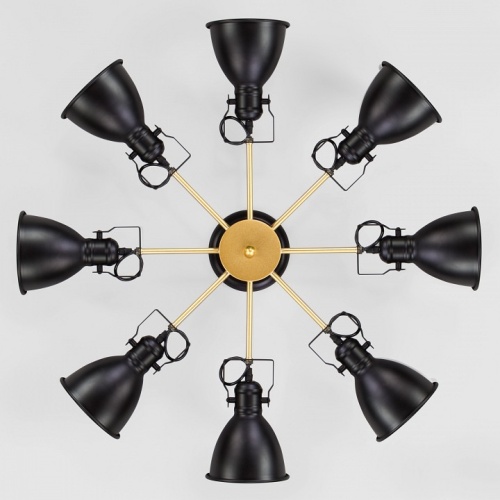 Люстра на штанге Eurosvet Denley 70112/8 черный в Нижнем Новгороде фото 4