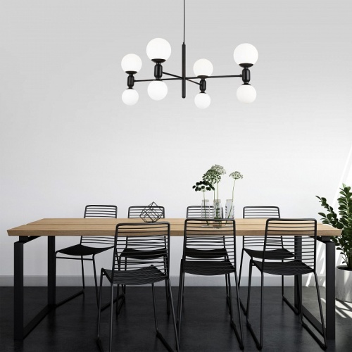 Подвесная люстра Eurosvet Bubble 30182/8 черный в Нижнем Новгороде фото 3