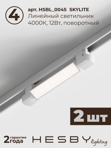 Комплект трековый Hesby Lighting №1 однофазная накладная Skylite HSBL_kompl_S001_NI1W4K в Нижнем Новгороде фото 3