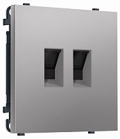Розетка двойная Ethernet RJ-45 и со шторками, без рамки Ambrella Volt MS MS512110 в Нижнем Новгороде