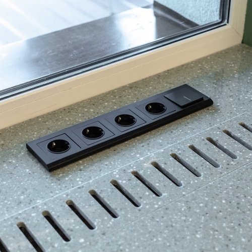 Выключатель проходной одноклавишный с подсветкой без рамки Werkel черный матовый W1112108 в Нижнем Новгороде фото 8