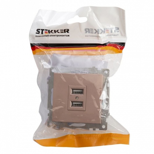 Розетка USB type A без рамки Stekker Катрин 39602 в Нижнем Новгороде фото 4