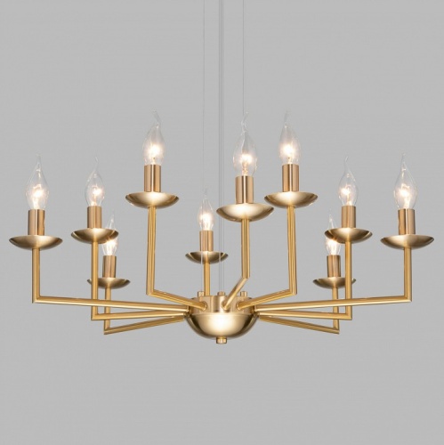 Подвесная люстра Eurosvet Cariso 60150/10 латунь в Нижнем Новгороде