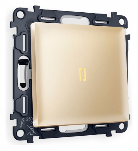 Выключатель одноклавишный с подсветкой без рамки Ambrella Volt ALFA MA602010 в Нижнем Новгороде