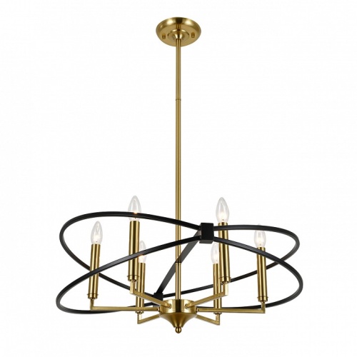 Люстра на штанге Indigo Trionfo 10020/6R Black в Нижнем Новгороде фото 4