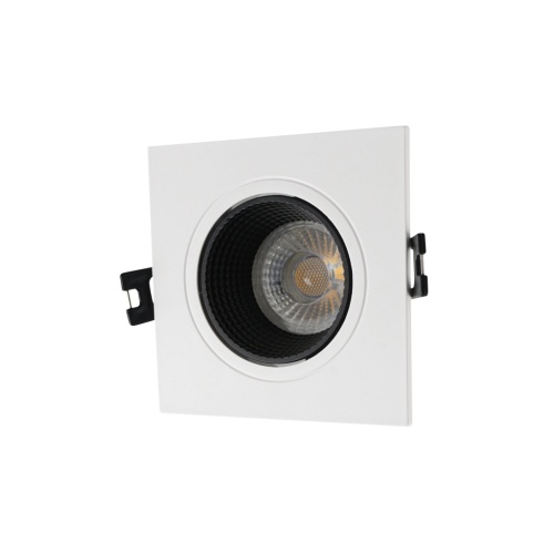 DK3071-WH+BK Встраиваемый светильник, IP 20, 10 Вт, GU5.3, LED, белый/черный, пластик в Звенигороде