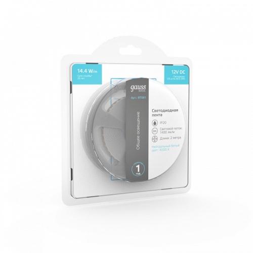 Лента светодиодная Gauss Basic BT081 в Нижнем Новгороде фото 5
