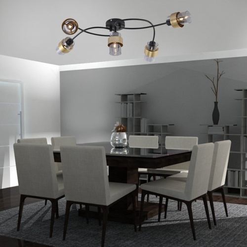 Потолочная люстра Escada 1139 1139/5P Black/Gold в Нижнем Новгороде фото 4