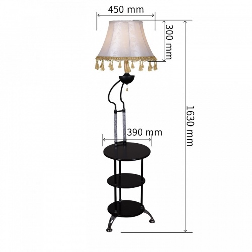Стол журнальный с торшером 01757-0.6-01 BK в Нижнем Новгороде фото 5