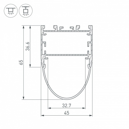 Профиль универсальный Arlight ARH-LINE 036347 в Нижнем Новгороде фото 2