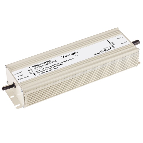 Блок питания ARPV-LG24300-PFC (24V, 12.5A, 300W) (Arlight, IP67 Металл, 5 лет) в Новой Ляле