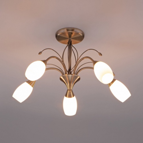 Люстра на штанге Eurosvet Ginevra 30280/5 античная бронза в Нижнем Новгороде фото 3