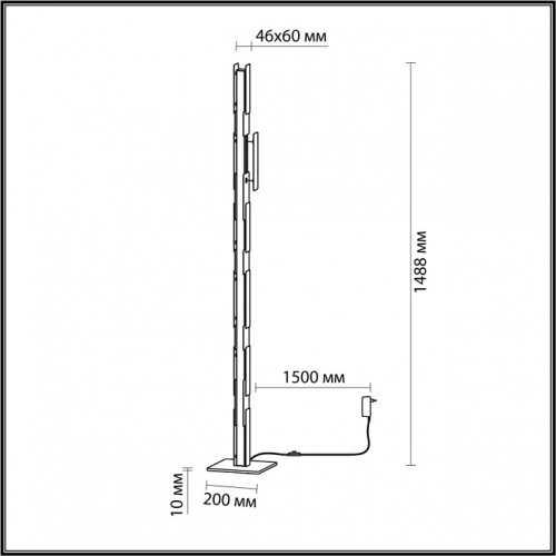 Торшер Odeon Light Fierro 4991/36FL в Бородино фото 2