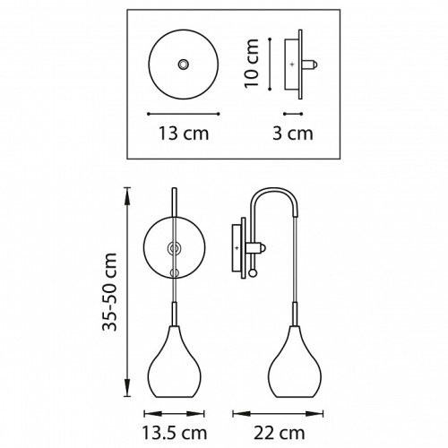 Бра Lightstar Pentola 803533 в Бугульме фото 2