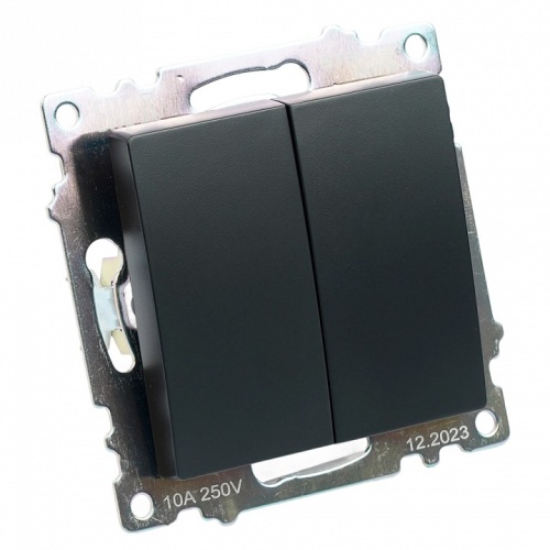 Переключатель двухклавишный без рамки Stekker Катрин 49167 в Нижнем Новгороде фото 7