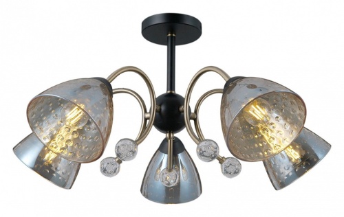 Люстра на штанге ILLUMICO  IL0230-5CSQ-29 BK AB в Нижнем Новгороде