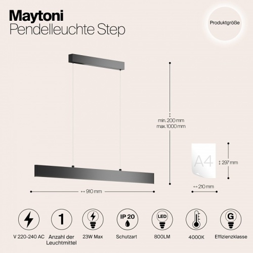 Подвесной светильник Maytoni Step P010PL-L23W4K в Волгограде фото 5