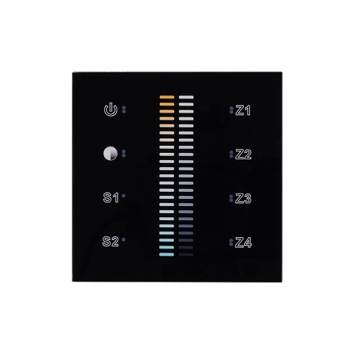 Панель Sens SR-2830B-AC-RF-IN Black (220V,MIX+DIM,4зоны) (Arlight, IP20 Пластик, 3 года) в Чегеме фото 3