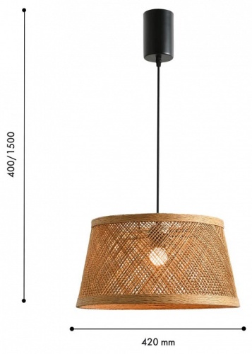 Подвесной светильник Favourite Vimini 4829-1P в Нижнем Новгороде фото 2