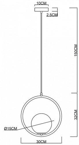 Подвесной светильник Arte Lamp Matisse A7741SP-1AB в Яранске фото 3