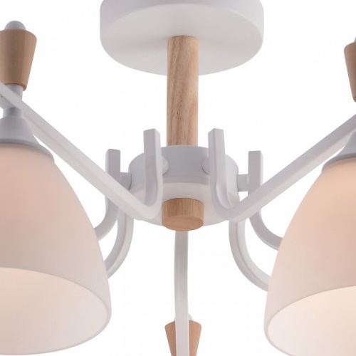 Люстра на штанге 01622-0.3-07 WH+WOOD в Нижнем Новгороде фото 2