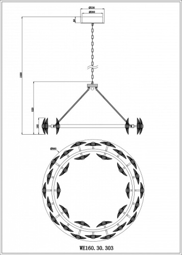 Подвесной светильник Wertmark Pamela WE160.30.303 в Карачеве фото 2
