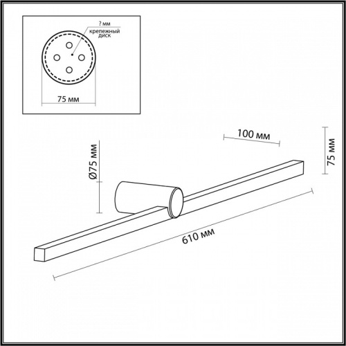 Подсветка для зеркала Odeon Light Abri 6623/12WL в Архангельске фото 3