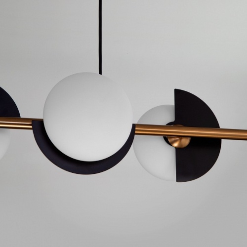 Подвесная люстра Eurosvet Moity 70149/4 черный/латунь в Нижнем Новгороде фото 3