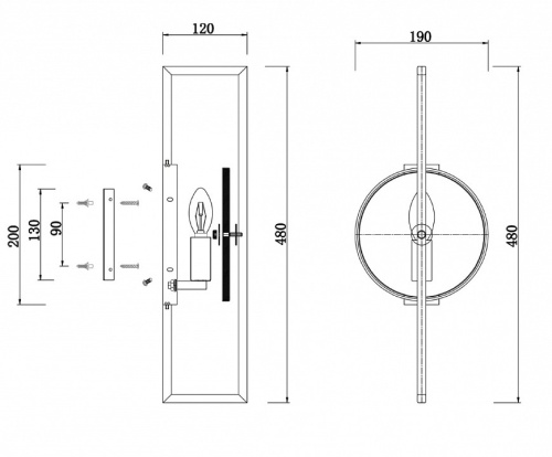 Бра Maytoni Marmo MOD099WL-01G в Нижнем Новгороде фото 3