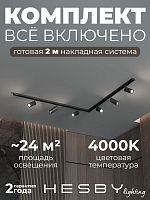 Комплект трековый Hesby Lighting Skylite №3 HSBL_kompl_S003_NL2B4K в Нижнем Новгороде