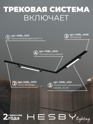 Комплект трековый Hesby Lighting Skylite №1 HSBL_kompl_S001_VL2B4K в Нижнем Новгороде фото 8