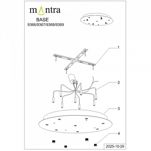 Подвесная люстра Mantra Arrecife 9366+9211 (8L) в Нижнем Новгороде фото 3