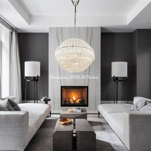 Подвесная люстра iLamp Manhattan 103D-10 NIC в Нижнем Новгороде фото 5