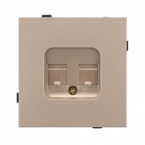 Розетка двойная Ethernet RJ-45 и со шторками, без рамки Arlight SCT-TENDO 054103 в Нижнем Новгороде фото 2