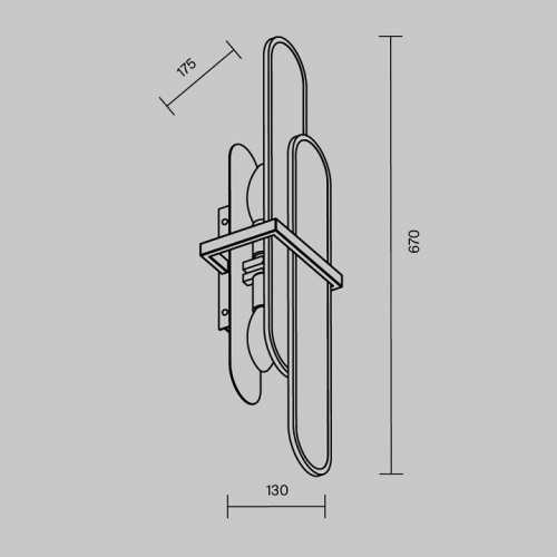 Накладной светильник Maytoni Marmo MOD099WL-02G2 в Нижнем Новгороде фото 4