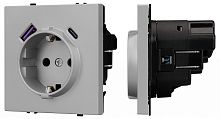 Розетка с заземлением и 2хUSB type A и C, без рамки Arlight SCT-NOBE 059445 в Нижнем Новгороде