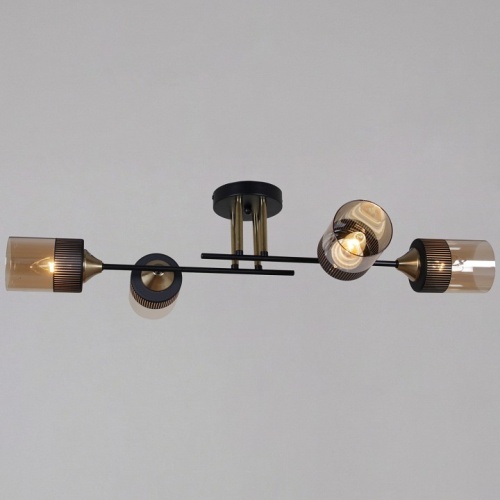 Люстра на штанге  48460-0.3-04 BK+COPPER в Нижнем Новгороде