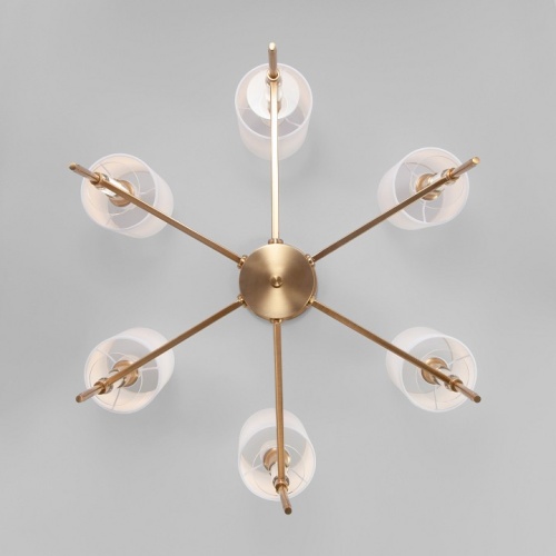 Люстра на штанге Eurosvet Brielle 60132/6 латунь в Нижнем Новгороде фото 5