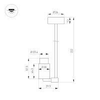 Светильник ART-NEMO-SURFACE-ZOOM-L205-R29.5-2W Warm3000 (BK, 15-45 deg, 24V) (Arlight, IP20 Металл, 5 лет) в Качканаре