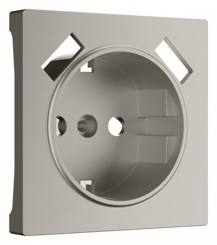 Накладка для розетки с заземлением и 2хUSB Werkel дымчатый W1279504 в Нижнем Новгороде