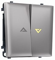 Выключатель самовозвратный двухклавишный с подсветкой, без рамки Ambrella Volt MS MS504450 в Нижнем Новгороде