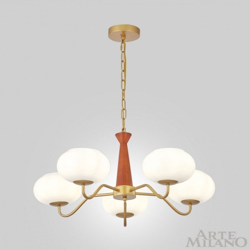 Подвесная люстра Arte Milano AM-Napoli 310166/D680/5 BS/WD в Нижнем Новгороде фото 8