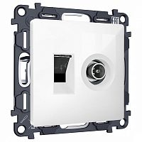 Механизм ТВ-розетки оконечные и розетки Ethernet RJ-45 со шторкам Ambrella Volt ALFA MA112510 в Нижнем Новгороде