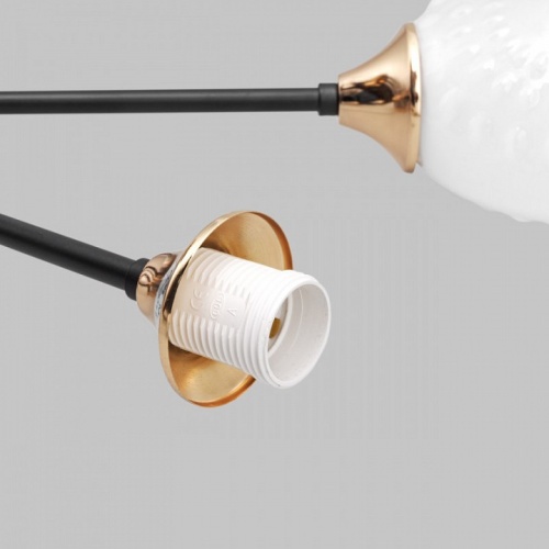 Люстра на штанге Imex MD.4144 MD.4144-5-S-BK+FGD в Нижнем Новгороде фото 2