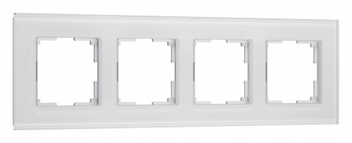 Рамка на 4 поста Werkel Senso (белый, стекло soft-touch) W0043101 в Нижнем Новгороде